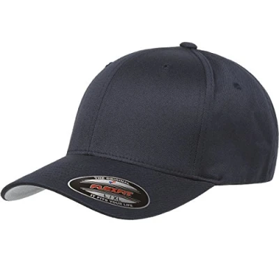 Abbildung von Yupoong Herren Flexfit Athletic Baseball Fitted Cap Verschluss, Dunkles Marineblau, L/XL