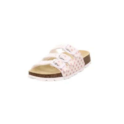 Abbildung von Superfit Mädchen FUSSBETTPANTOFFEL Hausschuhe, WEIß/ROSA 1080