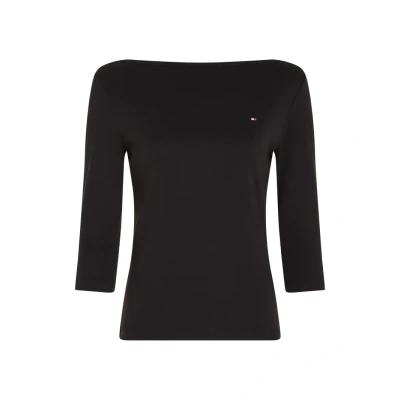 Abbildung von Tommy Hilfiger NEW CODY SLIM Langarmshirt, Damen, Größe: XXS, Black