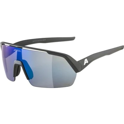 Abbildung von ALPINA TURBO HR Q LITE Wasserabweisende, Kontrastverstärkende &amp; Beschlagfreie Sport Fahrradbrille Mit 100% UV Schutz Für Erwachsene, black matt, One Size