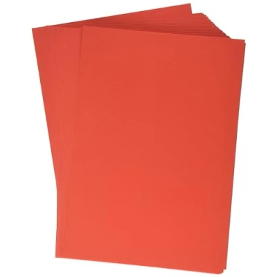 Abbildung von kangaro Tonpapier Rot DIN A4 160g/m² FSC mix 50 pack Briefpapier Bastelpapier DIY, K 0039 075, 29.7x21x1
