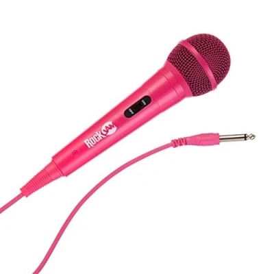Abbildung von RockJam Karaoke Microphone Wired Unidirectional Dynamic with Three Metre Cord Pink