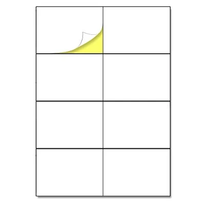 Abbildung von 25 Blatt, 200 Stück Etiketten Selbstklebend Adressaufkleber A4, Klebeetiketten Aufkleber zum Beschriften 105 x 74,25mm