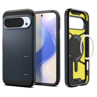 Abbildung von Spigen Tough Armor (AI) MagFit Hülle für Google Pixel 10 Pro XL, Kompatibel Mit Pixelsnap und MagSafe [2025 Neue Funktion] Metal Slate
