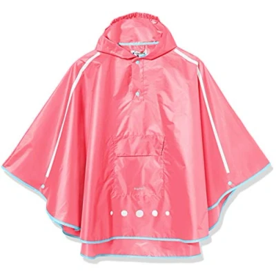 Abbildung von Playshoes Unisex Regen Poncho Faltbar Regenjacke Regenmantel Regenbekleidung, pink, M