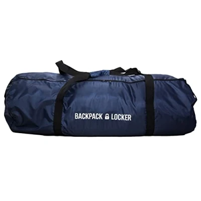 Abbildung von Backpack Locker Rucksacküberzug für Flugzeug Große Schultertasche Hängeschloss gratis! (Blau, 45 55 Liter)