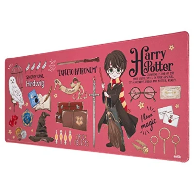 Abbildung von Grupo Erik XL Mauspad Harry Potter Gaming Mousepad Groß XXL rutschfeste Unterseite, Wasserabweisend und verstärkte Kanten Fanartikel