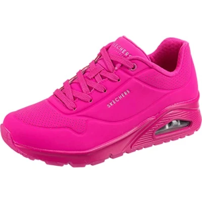 Abbildung von Skechers Damen Uno Night Shades Sneaker, Hot Pink Durabuck, 41 EU