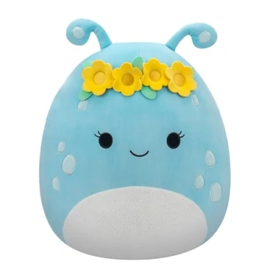 Abbildung von Squishmallows SQCR05479 Natnat das Alien mit Blumenkrone 40 cm, offizielles Jazwares Plüsch, superweiches Kuscheltier