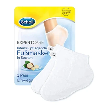Abbildung von Scholl Expert Care Intensiv pflegende Fußmaske in Socken 1 Paar Einwegsocken Hornhaut Entfernung