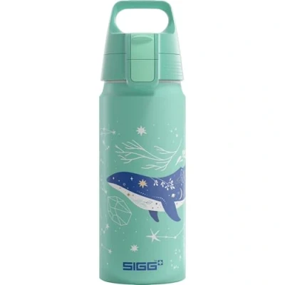 Abbildung von SIGG Alu Trinkflasche Kinder WMB ONE Dive Für Kohlensäurehaltige Getränke Geeignet Auslaufsicher Federleicht BPA frei Klimaneutral Zertifiziert Sport &amp; Schule Helltürkis 0,6L