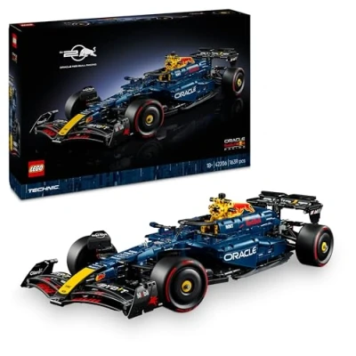 Abbildung von LEGO Technic Oracle Red Bull Racing RB20 F1 Rennauto Modell Formel 1 Bauset zum Sammeln V6 Motor, Getriebe, Lenkung &amp; DRS im Maßstab 1:8 Geschenkidee für Erwachsene Teenager 42206