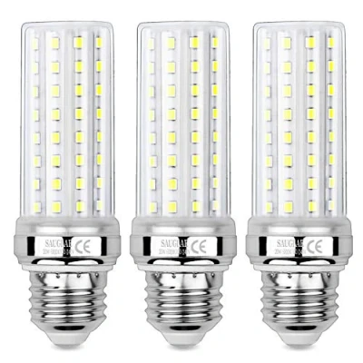 Abbildung von SAUGLAE 20W LED Mais Glühbirnen, 150W Glühlampen Äquivalent, 6000K Kaltweiß, 2300Lm, E27 Edison Schraube 3 Stück