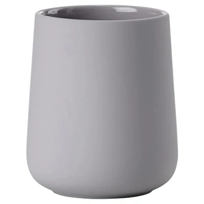 Abbildung von Zone Denmark Nova One Zahnputzbecher, Zahnbürstenbecher aus Keramik mit Soft Touch Beschichtung, Durchm. 8 cm, Höhe 10 Gull Gey