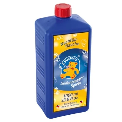 Abbildung von PUSTEFIX 420869725 Seifenblasen Nachfüllflasche Maxi 1L I Seifenblasenflüssigkeit für bunte Blasen extra Flüssigkeit mehr Bubble Spaß Kinder &amp; Erwachsene auf Geburtstag, Hochzeit