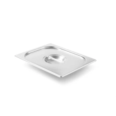 Abbildung von HENDI Gastronorm Deckel, für Gastronormbehälter, Temperaturbeständig von 40 bis 300C, Heissluftöfen Kühl und Tiefkühlschränken Chafing Dishes Bain Marie, Stapelbar, GN 1/2, 265x325mm, Edelstahl