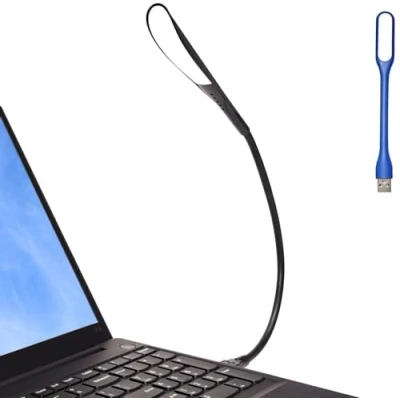 Abbildung von EBYPHAN Dimmbare USB Lampe, Mini Licht für Laptop, Flexible Tastatur PC Computer(14 LED Perle, 3 Stufig Einstellbare Helligkeit, EIN /Aus Touch Schalter, Schwarz)