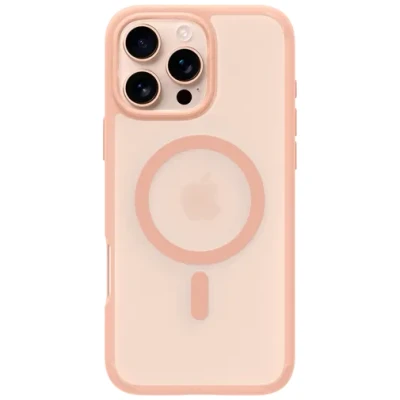 Abbildung von Spigen Ultra Hybrid TPU Back Cover Rosa/Durchsichtig Magnetisch Apple iPhone 16 Pro