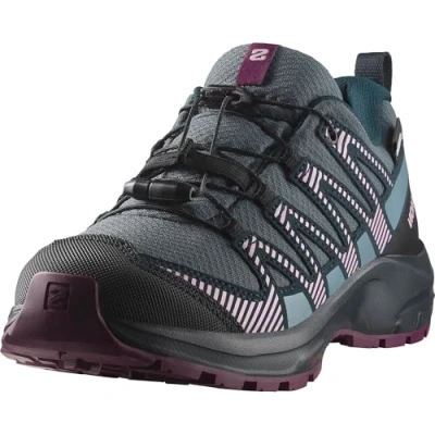 Abbildung von Salomon XA PRO V8 WP Unisex Hikingschuh für Kinder, Größe: 32, Neptune/carbon/plum caspia Textil/synthetik