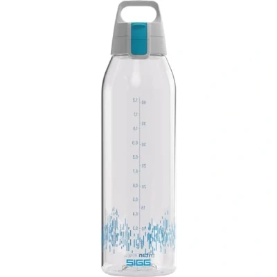 Abbildung von SIGG Tritan Trinkflasche Sportflasche Total Clear ONE MyPlanet Aqua kohlensäurehaltige Getränke Spülmaschinenfest, Auslaufsicher, Kratzfest BPA frei Sport &amp; Fitness Blau 1,5L