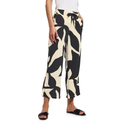 Abbildung von Street One Gemusterte WIDE LEG Stoffhose, Damen, Größe: 40x26, Grau