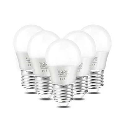 Abbildung von Vicloon 5er Pack E27 LED Lampe, G45 Birne 3W ersetzt 25W Glühlampen, 280 Lumen, 6500K Weißes Licht, AC 220V 240V, Nicht Dimmbar Energiesparlampe, 270 Strahlwinkel Globe Leuchtmittel