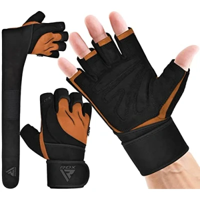 Abbildung von RDX Fitness Handschuhe Herren Damen, Trainingshandschuhe Krafttraining handgelenkschutz für Gewichtheben, rutschfest Gym Bodybuilding Weight Lifting Gloves Workout Training Klimmzüge Griff Kraftsport