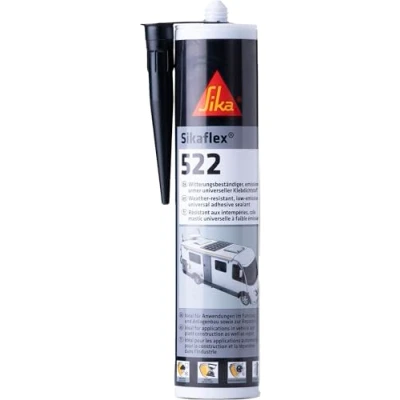 Abbildung von Sika Dichtstoff Sikaflex 522 schwarz ideal für Fugen innen und außen UV stabil witterungsbeständig gute Haftung 300 ml