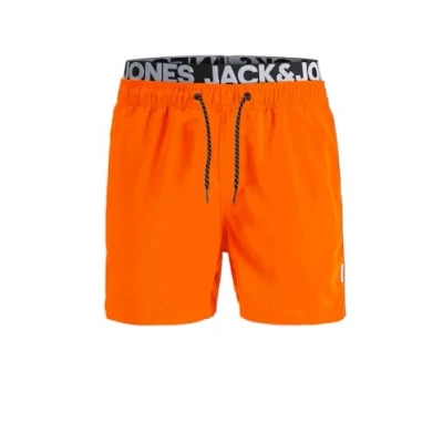 Abbildung von JACK &amp; JONES Herren JPSTARUBA JJSWIMSHORTS DB WB SOLID, Shocking Orange, M