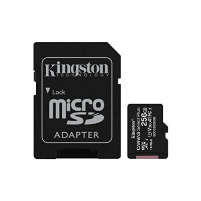 Abbildung von Kingston Canvas Select Plus microSD Speicherkarte, SDCS2/256GB Class 10 (inkl. SD Adapter)