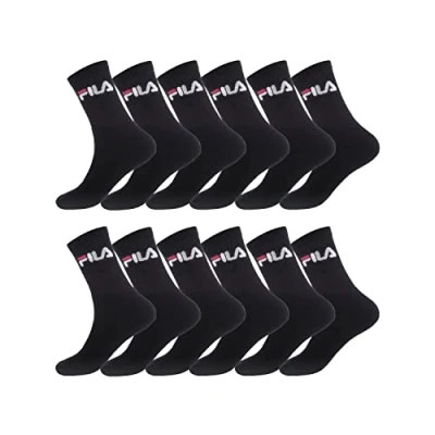 Abbildung von Fila Herren Sportsocken FILA/AM/TNX12 (12er Pack), Schwarz, 43/46