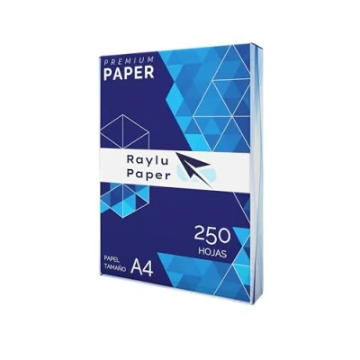 Abbildung von RAYLU PAPER A4 80g 250 Blatt Premium Mehrzweckpapier für Laserdrucker, Inkjet und Kopierer, Büro Zuhause