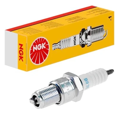 Abbildung von NGK (5722) BR9ES Standardzündkerze, Packung mit 1 Stück, weiß