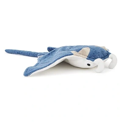 Abbildung von Zappi Co Weich gefülltes Kuscheltier für Kinder Blauer Manta Rochen Plüschtier (31 33 cm) Safari Tiere Kollektion Plüschteddy Neugeborenes erstes Kind