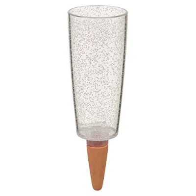 Abbildung von Scheurich Copa, Wasserspeicher aus Kunststoff, Farbe: Copa M, Transparent Clear, 9 cm Breite, 6,5 Tiefe, 18 hoch, 0,2 l Vol.