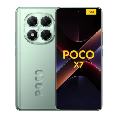 Abbildung von Xiaomi Poco X7 Smartphone, 8+256GB, Grün, 50MP Hauptkamera mit OIS, 5110mAh Akku, IP68 (Ladegerät Nicht enthalten)