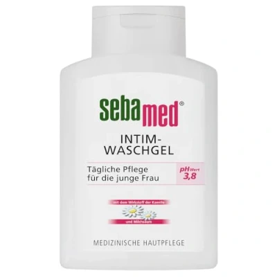 Abbildung von Sebamed Intim Waschgel pH Wert 3,8, für die natürlich sanfte Reinigung im Intimbereich, hilft, den Hautschutzmantel zu erhalten, 200 ML