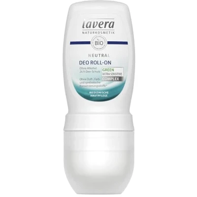 Abbildung von lavera Neutral Deo Roll On Roller für sensible Haut mit Bio Nachtkerze &amp; Jojoba zuverlässiger 24h Schutz ohne Aluminiumsalze Pflanzeninhaltsstoffe Naturkosmetik vegan (2 x 50 ml)