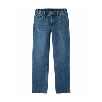 Abbildung von NAME IT Mädchen Nlfkim DNM Lw Straight Pant Noos Jeans, Dark Blue Denim, 158 EU