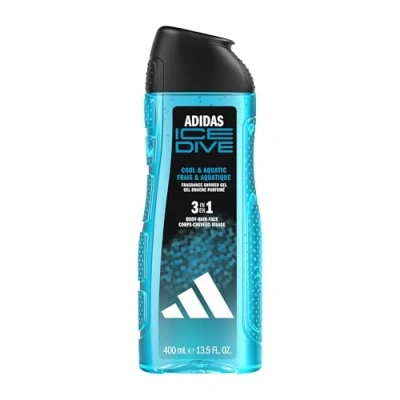 Abbildung von adidas 3in1 Ice Dive Duschgel für ihn, mit aquatisch frischem Duft, 400 ml
