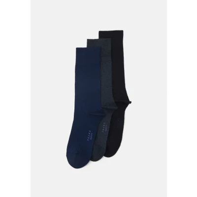 Abbildung von FALKE Herren Socken Happy Box Uni 3 Pack M SO Baumwolle einfarbig Paar, Mehrfarbig (Sortiment 0020), 39 42