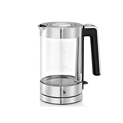 Abbildung von WMF Lono Wasserkocher Glas 1,7 Liter, Glaswasserkocher mit Kalkfilter, kabellos, 3000 Watt, edelstahl matt