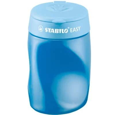 Abbildung von Ergonomischer Dosen Spitzer für Linkshänder STABILO EASYsharpener 3 in 1 3x blau