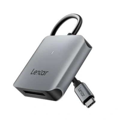 Abbildung von Lexar RW510 CFexpress Typ B Kartenleser, bis zu 10Gbps, USB 3.2 Gen 2 CF Speicherkartenleser für CFe Karte, Kartenleser inklusive C Kabel (LRW510U BNHNG)