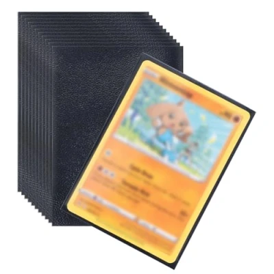 Abbildung von Sammelkarten Hüllen, 66 * 92MM Verdickung Kartenhüllen Sleeves Transparent Sammelkartenzubehör für Tauschkarten Pokemon Sportkarten (500PCS)