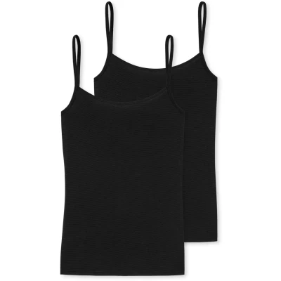 Abbildung von Schiesser 2 PACK Unterhemd/shirt, Damen, Größe: 36, Schwarz