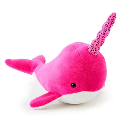 Abbildung von Zappi Co Rosa Narwal Plüschtier (15 17 cm) Safari Tiere Sammlung Plüsch Teddy Neugeborenes Kind Erstes Kinder Stofftier