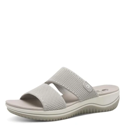 Abbildung von Jana Coshy Damen Hallux Pantolette mit Flexibler Sohle Elastisch, Grau (Lt Grey), 38 EU