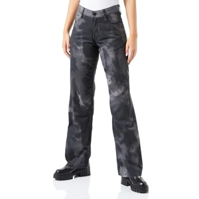 Abbildung von G STAR Damen Judee Low Waist Loose Jeans Mehrfarben (dk Black Blurry camo D22889 D386 G144) 25W / 30L