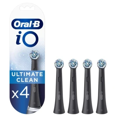 Abbildung von Oral B iO ultimative Reinigung Aufsteckbürsten für elektrische Zahnbürste, 4 Stück, Zahnreinigung mit Technologie, Zahnbürstenaufsatz Zahnbürsten